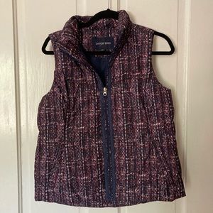 Purple puffy vest